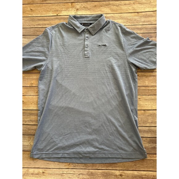 Travis Mathew Polo Shirt Mens Large L Blue Golf Lightweight Casual Golfer - Picture 1 of 8